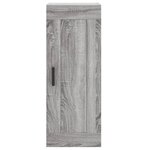 vidaXL Buffet haut Sonoma gris 34 5x34x180 cm Bois d'ingénierie