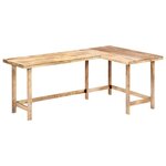 vidaXL Bureau 180x120x76 cm Bois de manguier massif