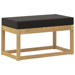 vidaXL Banc de Jardin Blanc 80 x 43 x 45 cm Bois d'Acacia Massif