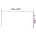 vidaXL Auvent vertical Anthracite 140x270 cm Tissu oxford