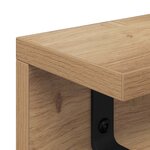 vidaXL Porte-manteau mural chêne artisanal 40 x 10.5 x 10.5 cm