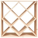vidaXL Armoire à vin 62x25x62 cm Bois de pin massif