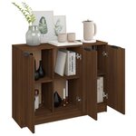 vidaXL Buffet Chêne marron 90 5x30x70 cm Bois d'ingénierie