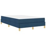 vidaXL Lit à ressorts avec matelas Bleu 120 x 190 cm tissu