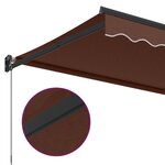 vidaXL Auvent manuel rétractable marron 350x250 cm