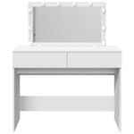 vidaXL Coiffeuse avec LED blanc 100x40x120 cm