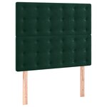 vidaXL Tête de lit Vert foncé 100x5x118/128 cm Velours