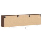vidaXL Meuble TV mural avec LED chêne marron 180x31x45 cm