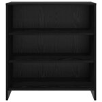 vidaXL Buffet Noir 70 x 41 x 75 cm Bois d'ingénierie