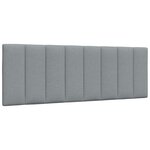 vidaXL Cadre de lit sans matelas gris clair 120x200 cm tissu