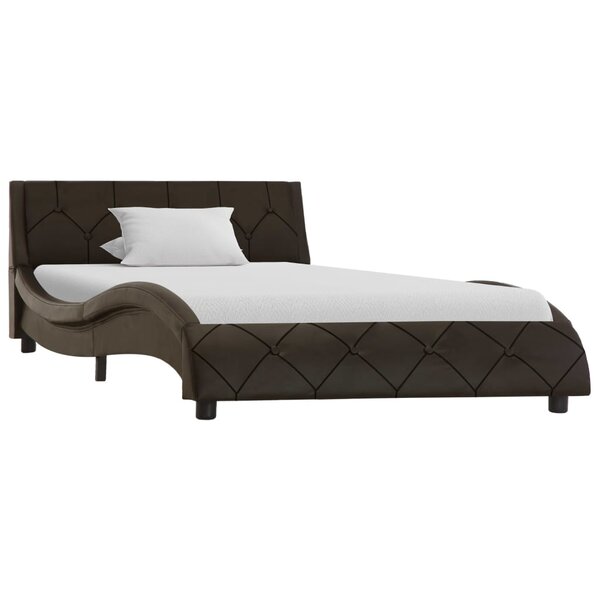vidaXL Cadre de lit Gris Similicuir 100 x 200 cm
