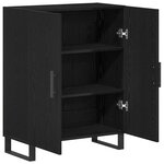 vidaXL Buffet Chêne noir 69 5 x 34 x 90 cm Bois d'ingénierie
