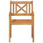 vidaXL Chaise de jardin 2 Pièces Marron 56 x 56 x 90 cm