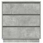 vidaXL Cabinet de chevet avec tiroir avec Gris béton 71 x 34.5 x 75 cm