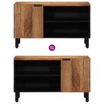 Meuble TV vidaXL 80x31 5x46 cm en bois d'acacia massif