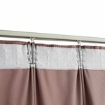 vidaXL Rideau occultant et crochet 2Pièces Velours Rose antique 140x175cm