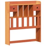 vidaXL Cadre de lit sans matelas cire marron 90x190 cm bois pin massif