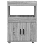 vidaXL Chariot de bar sonoma gris 60x39 5x89 cm bois d'ingénierie