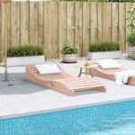 vidaXL Chaise longue 205x80x31 5 cm bois massif de douglas