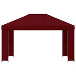 vidaXL Pavillon 4 × 3 m Bordeaux Polyester et Acier 190 gsm