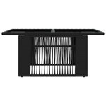 vidaXL Table de jardin relevable Noir 100 x 55 x 37 cm