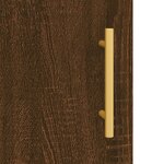 vidaXL Armoires murales 2 Pièces chêne marron bois d'ingénierie