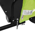 vidaXL Remorque de vélo vert et noir tissu oxford et fer