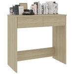 vidaXL Bureau Chêne Sonoma 80x40x75 cm Aggloméré