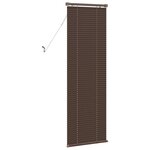 vidaXL Store Vénitien Réglable Marron foncé avec motif 150 x 60 cm PVC