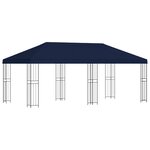 vidaXL Abri de jardin 6 x 3 m Bleu Polyester et Acier 190 gsm