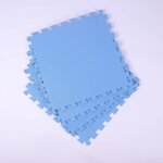 Pool Improve Protection de sol de piscine Bleu 50x50 cm 8 Pièces