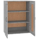 vidaXL Armoire murale suspendue Sonoma gris 69 5x32 5x90 cm