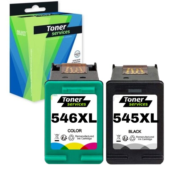Compatible Canon PG545XL/CL546XL Pk 2 cartouches noir/coul (8287B005)