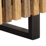 vidaXL Tables de chevet 2 Pièces 40x34x46 cm bois massif de manguier brut