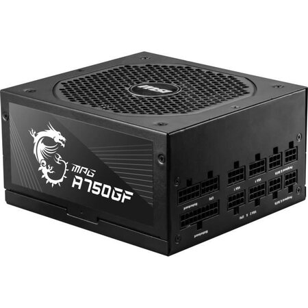 Msi mpg-a750gf unité d'alimentation d'énergie 750 w 24-pin atx atx noir