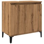 vidaXL Armoire d'évier chêne artisanal 58x33x60 cm bois d'ingénierie