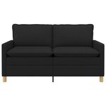 vidaXL Canapé Noir 156 x 81 x 87 5 cm Tissu