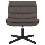 vidaXL Chaise pivotante Marron 63 x 75 x 76 cm PU brillant