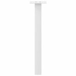 vidaXL Pieds de table basse 4 pièces Blanc 30 cm Acier