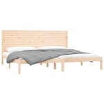 vidaXL Cadre de lit sans matelas 180x200 cm bois massif