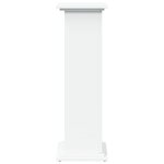 vidaXL Piédestal avec rangement blanc 31x30x90 cm bois d'ingénierie