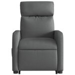 vidaXL Fauteuil de massage inclinable Gris foncé Tissu