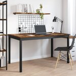 vidaXL Table de salle à manger / Table de repas MÉTAL