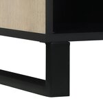 vidaXL Meubles et étagères de rangement pour médias Blanc et Noir