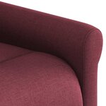 vidaXL Fauteuil de massage inclinable Rouge bordeaux Tissu