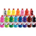 Gouache scolaire Giotto flacon 1 litre liquide couleur bleu outremer