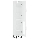 vidaXL Buffet haut Blanc 34 5x34x180 cm Bois d'ingénierie