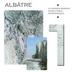 Numéro 0- Numéro adhésif pour boîtes aux lettres- Pierre véritable 50 mm  Albatre