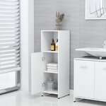 vidaXL Ensemble de meubles de salle de bain 3Pièces Blanc Bois ingénierie