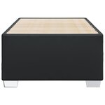 vidaXL Cadre de lit Noir 90x200 cm Similicuir
